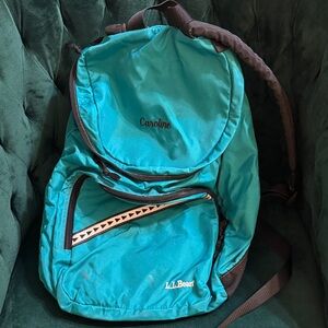 L.L. Bean Vintage Monogrammed “Caroline” Backpack